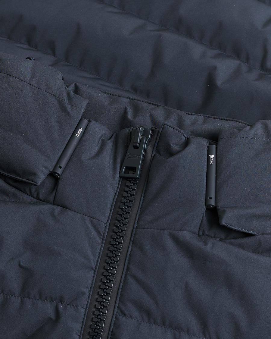 Heren | Pre-owned Jassen | Pre-owned | Herno Water Repellent Half Long Parka Navy 46
