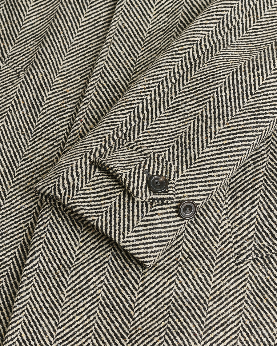 Heren | Pre-owned Jassen | Pre-owned | Private White V.C. Raglan Wool Coat Black & Cream 2 - XS