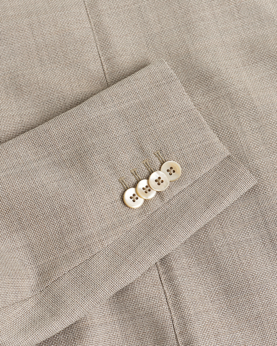 Homme | Boglioli K Jacket Wool Hopsack Blazer Beige 46 | Pre-owned | Boglioli K Jacket Wool Hopsack Blazer Beige 46