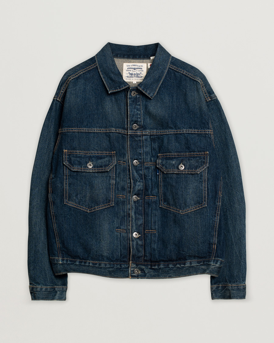 Heren | Jassen | Pre-owned | Levi's Oversized Denim Trucker Dark Rush
