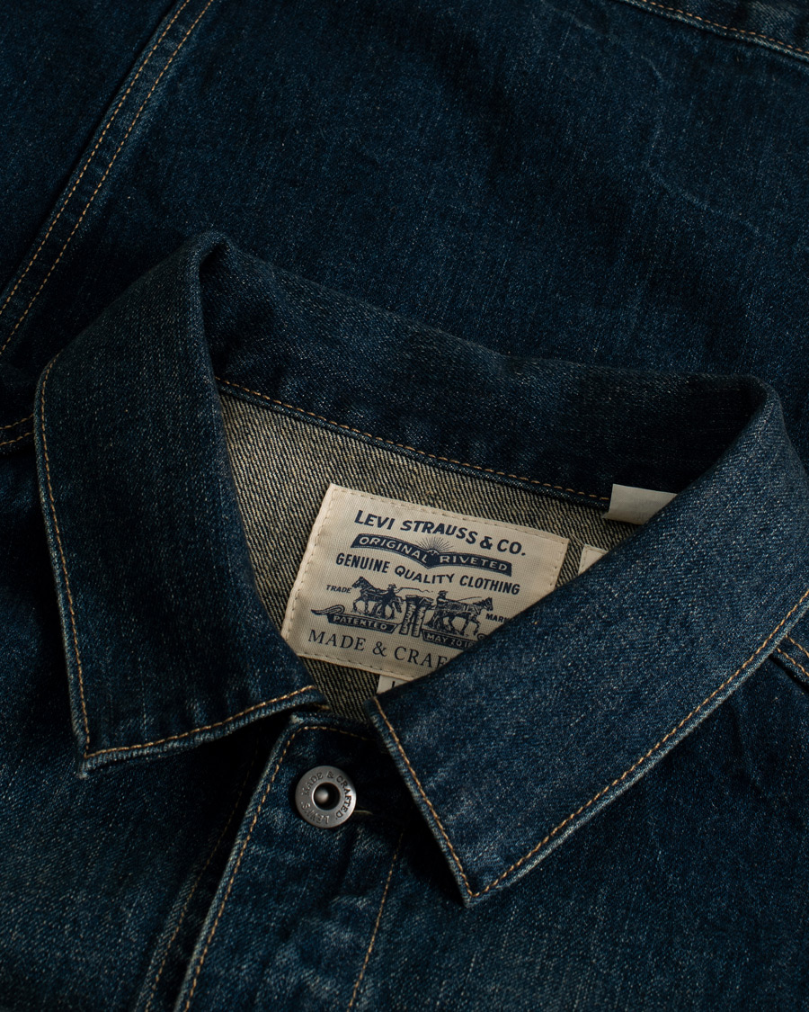 Heren | Jassen | Pre-owned | Levi's Oversized Denim Trucker Dark Rush
