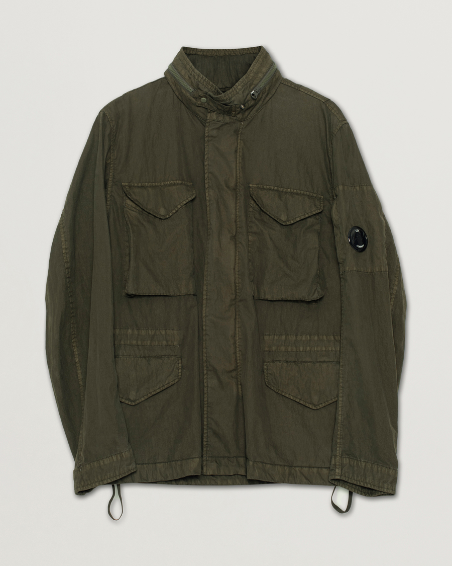 Homme | Manteaux Et Vestes | Pre-owned | C.P. Company 50 Fili GUM Cotton Field Jacket Olive