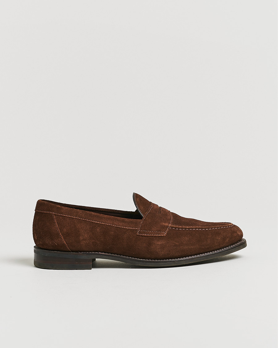 Heren | Loake 1880 Grant Shadow Sole Brown Suede | Pre-owned | Loake 1880 Grant Shadow Sole Brown Suede