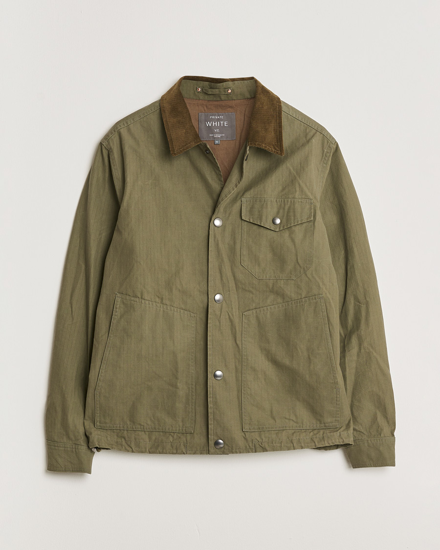 Homme | Pre-owned Manteaux Et Vestes | Pre-owned | Private White V.C. Ripstop Cotton Jacket Green 5 - L