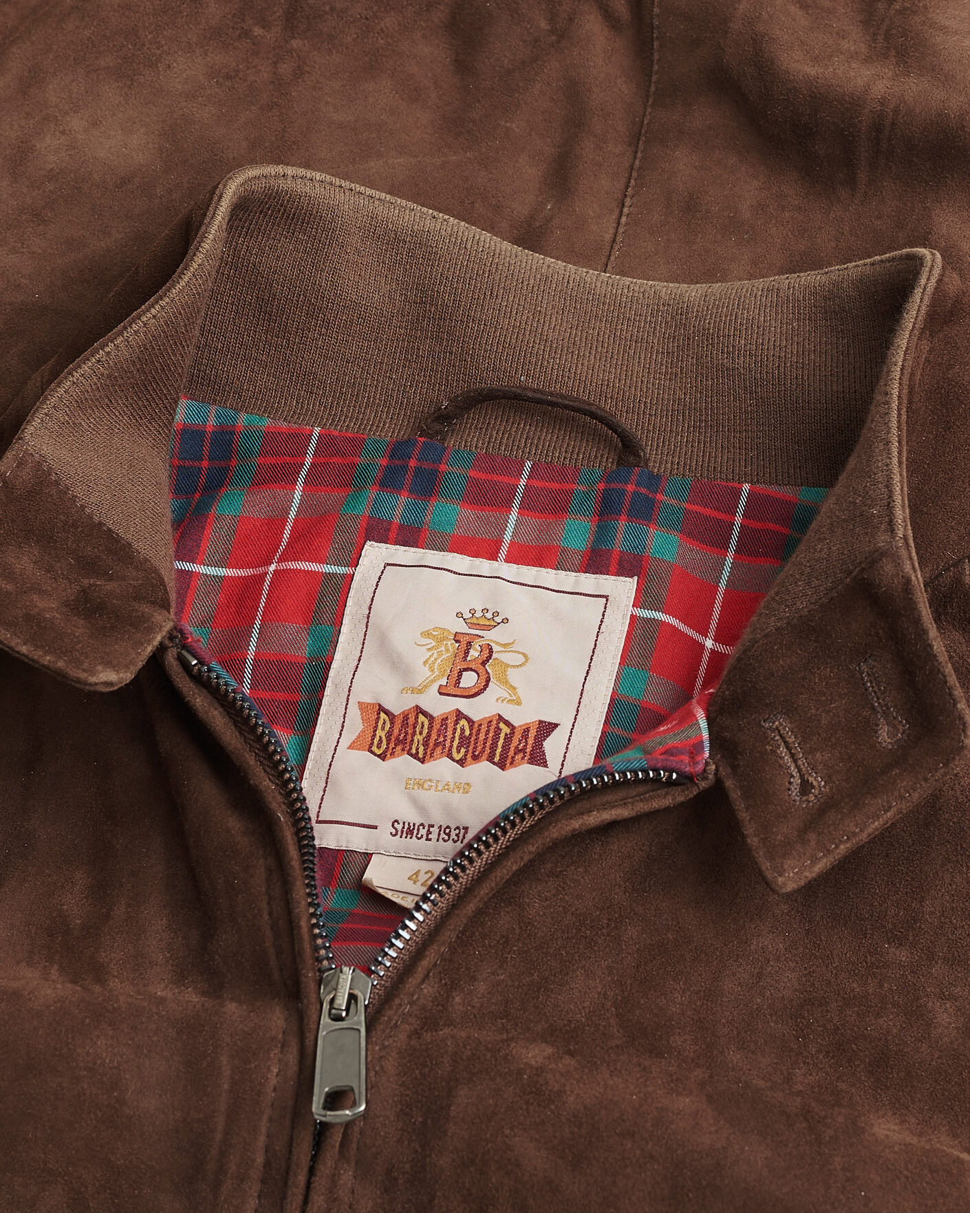 Homme | Pre-owned Manteaux Et Vestes | Pre-owned | Baracuta G9 Suede Jacket Chocolate UK42 - EU52