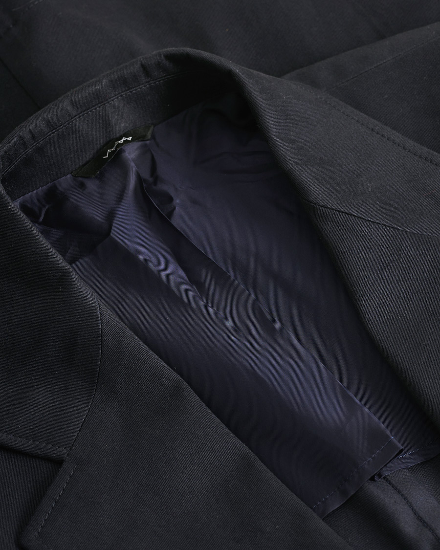 Heren | Pre-owned Blazers | Pre-owned | Berg&Berg Cotton Blazer Navy 48