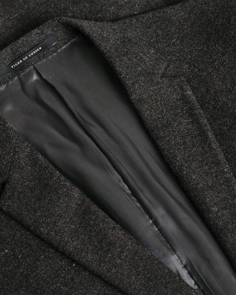 Heren | Pre-owned Blazers | Pre-owned | Tiger of Sweden Wool Flannel Blazer Brown 46