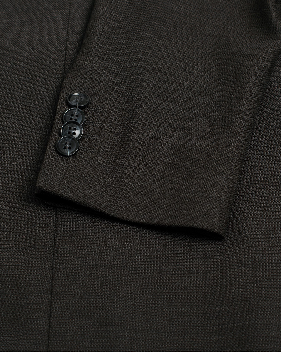 Homme | Tiger of Sweden Richmond Wool Blazer Brown 48 | Pre-owned | Tiger of Sweden Richmond Wool Blazer Brown 48