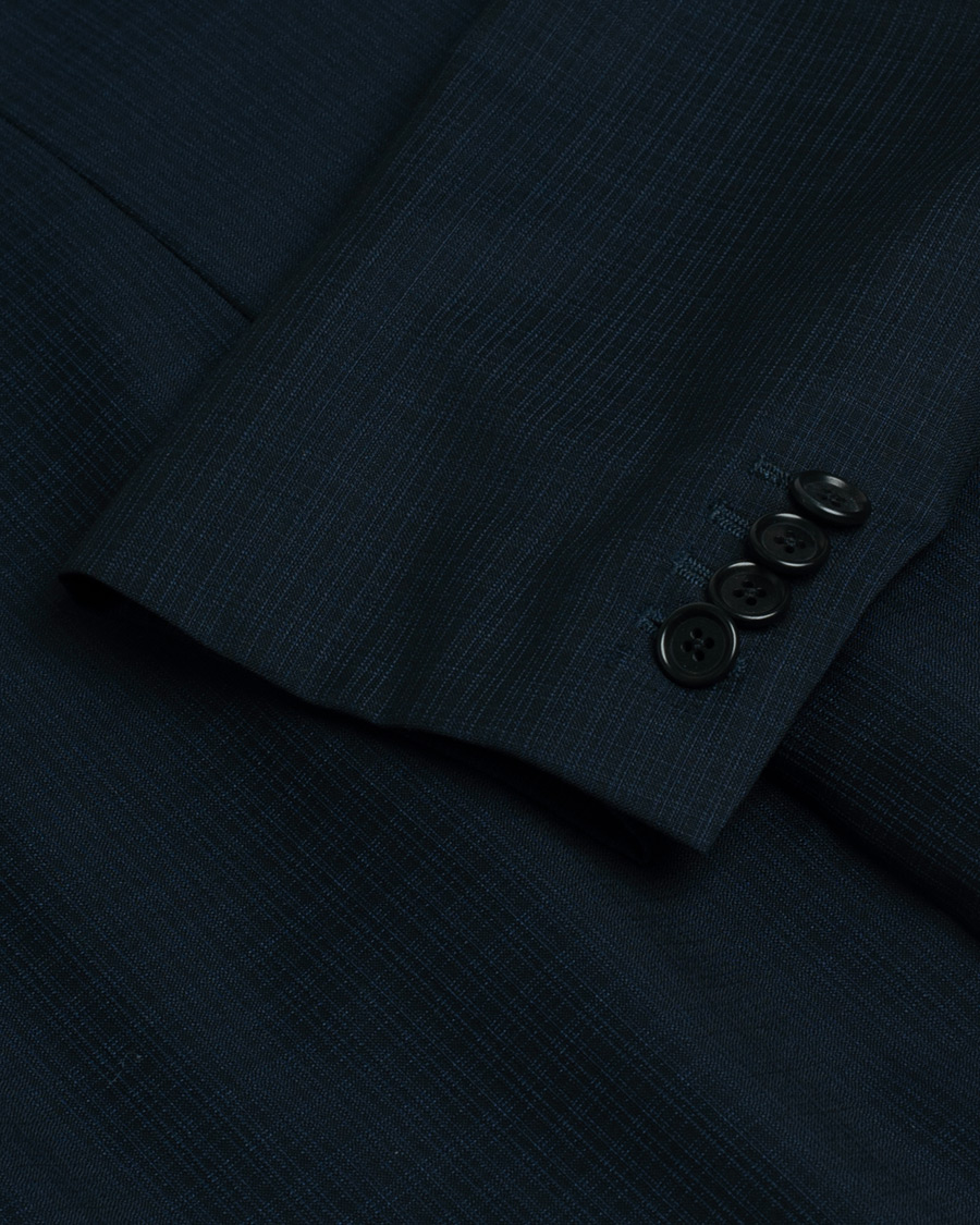 Heren | Blazers | Pre-owned | Gaiola Napoli Single Breasted Wool Suit Navy 50