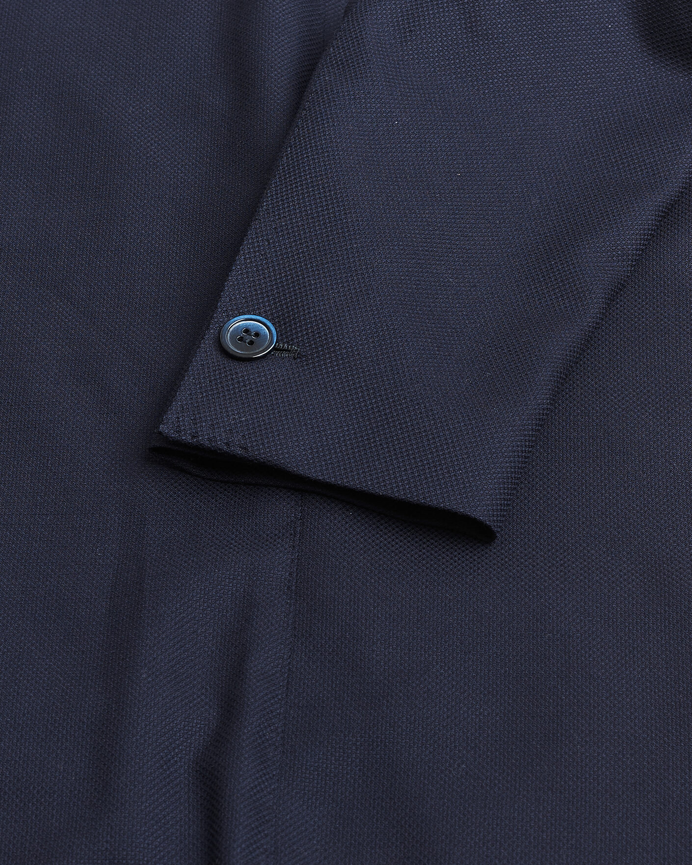 Heren | Pre-owned Blazers | Pre-owned | Gabo Napoli Navy Hopsack Wool Blazer 50
