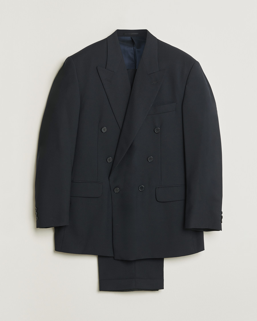 Homme | Pre-owned Costumes | Pre-owned | Oscar Jacobson Vintage Wool Suit Navy 50