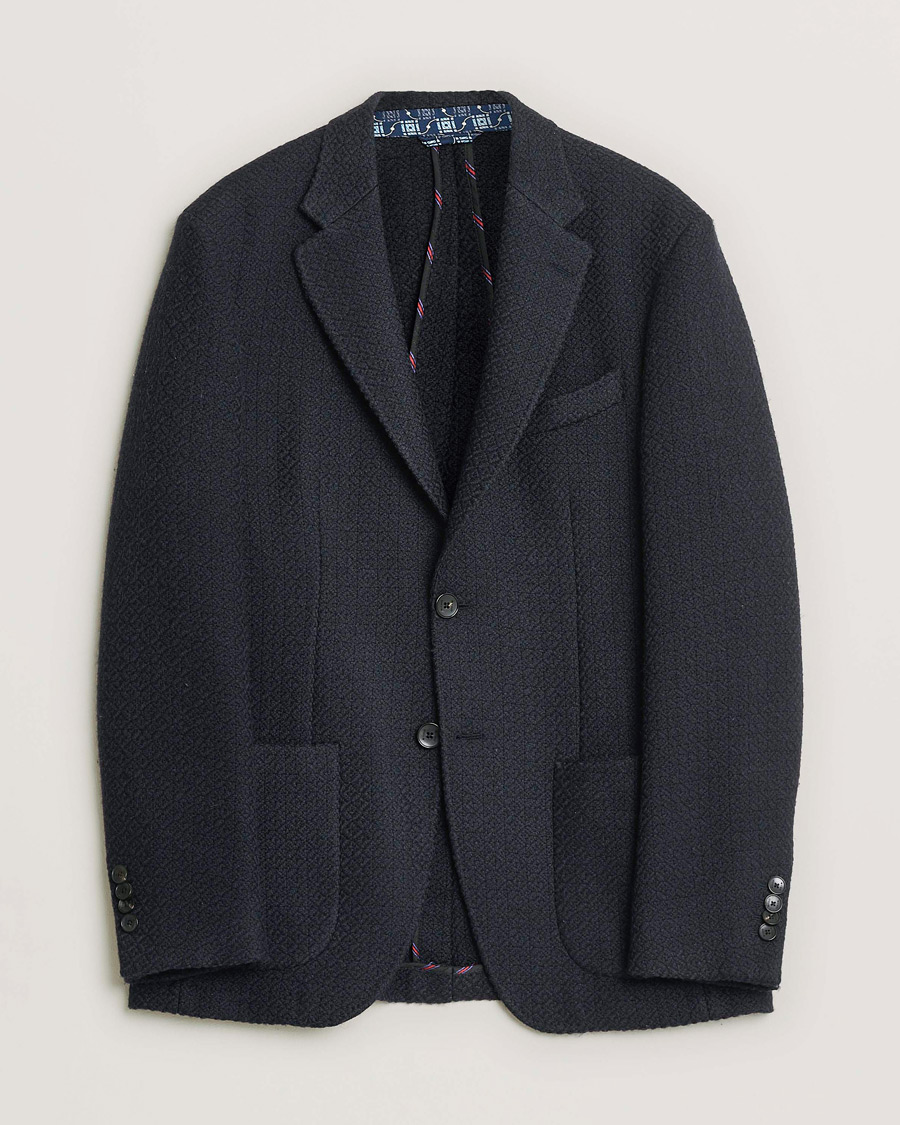 Heren | Pre-owned Blazers | Pre-owned | Etro Jacquard Jersey Blazer Navy 52