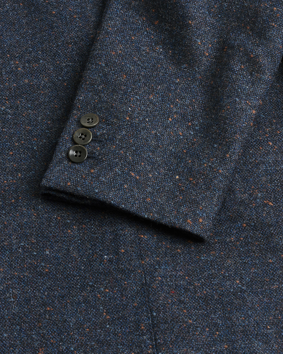 Heren | Pre-owned Blazers | Pre-owned | Boglioli Dover Wool Blazer Navy Melange 48