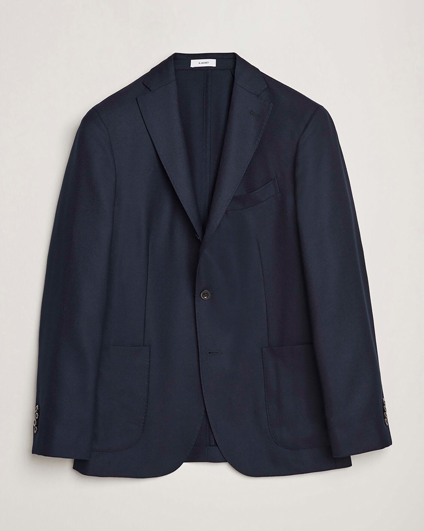 Heren | Pre-owned Blazers | Pre-owned | Boglioli K Jacket Wool Hopsack Blazer Navy 50