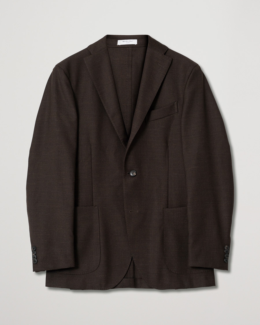 Heren | Blazers | Pre-owned | Boglioli K Jacket Wool Mohair Blazer Brown 46