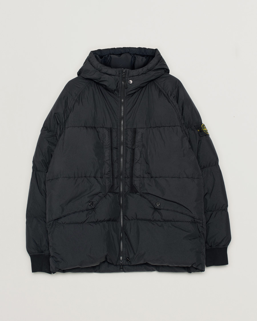 Homme | Manteaux Et Vestes | Pre-owned | Stone Island Garment Dyed Recycled Nylon Down Jacket Black