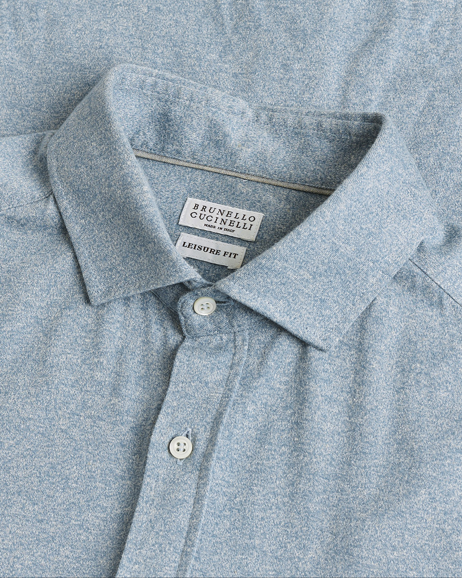 Homme | Pre-owned Chemises | Pre-owned | Brunello Cucinelli Lightweight Jersey Shirt Light Blue L