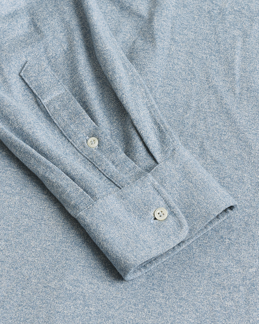 Heren | Brunello Cucinelli Lightweight Jersey Shirt Light Blue L | Pre-owned | Brunello Cucinelli Lightweight Jersey Shirt Light Blue L