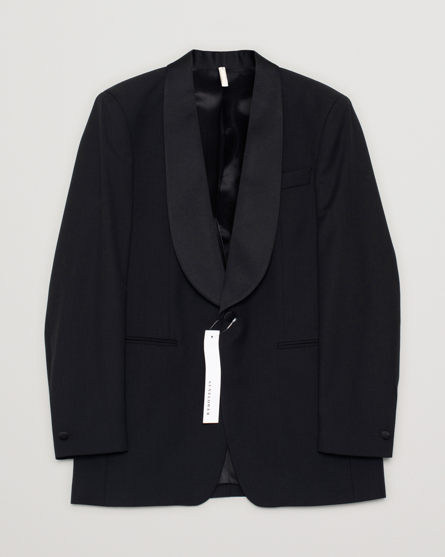 Heren | Blazers | Pre-owned | Sunflower Shawl Collar Tuxedo Jacket Black
