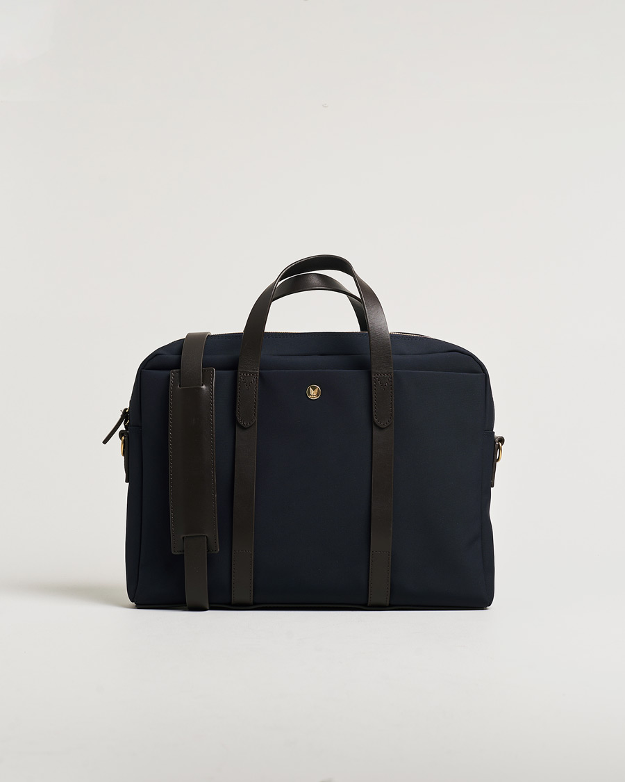 Homme | Mismo M/S Aspire Briefcase Navy/Dark Brown | Pre-owned | Mismo M/S Aspire Briefcase Navy/Dark Brown