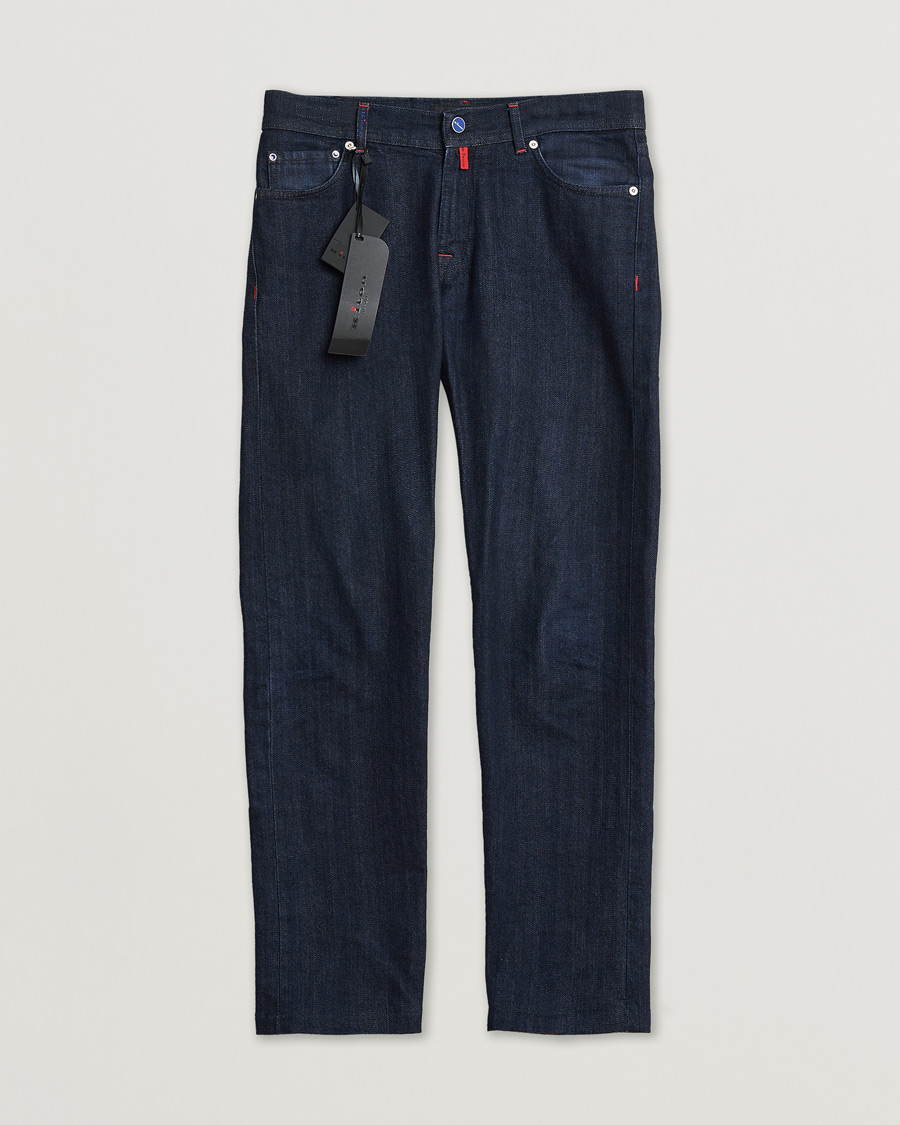 Homme | Pre-owned Jeans | Pre-owned | Kiton Slim Fit Stretch Jeans Dark Blue Wash W32