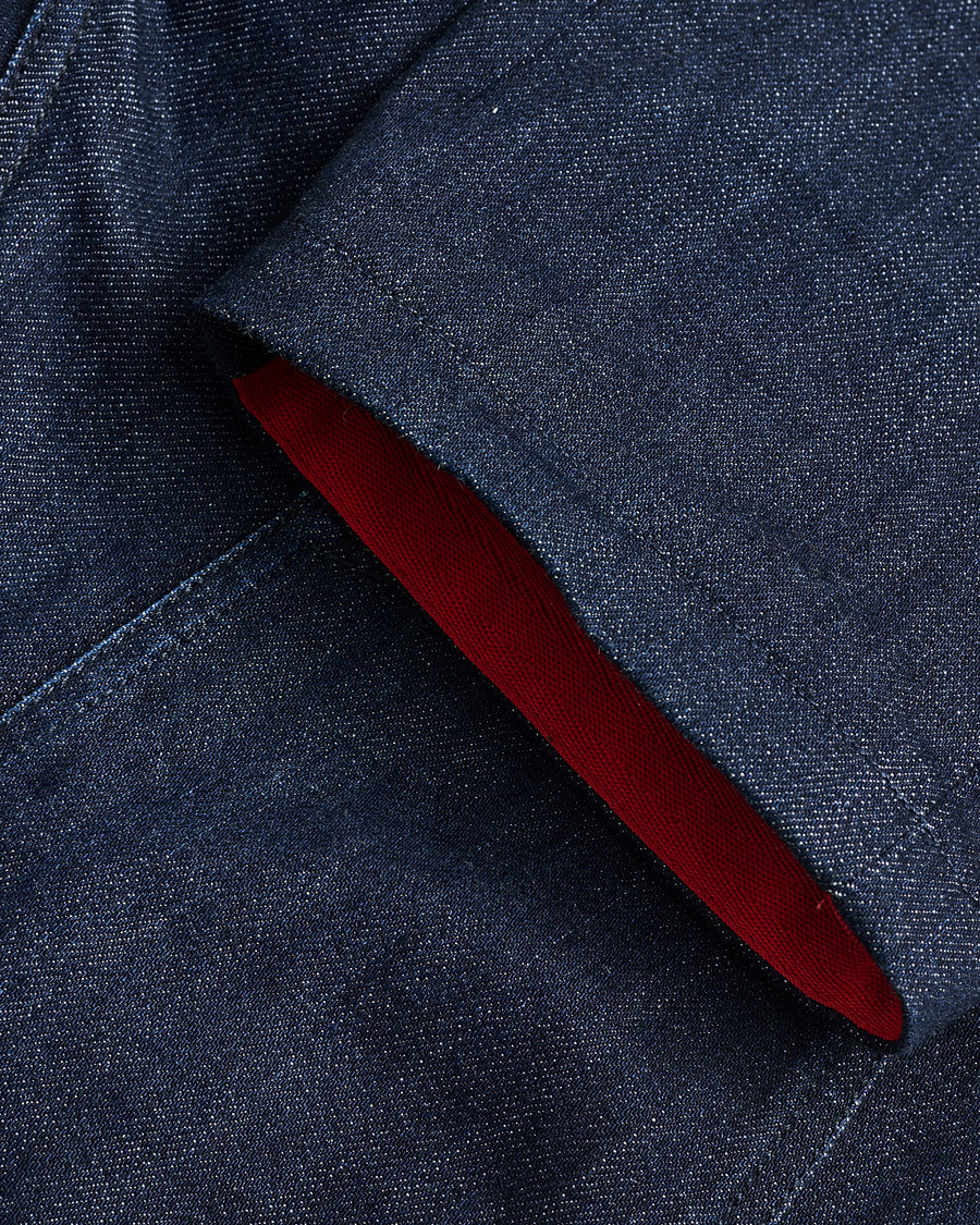 Homme | Pre-owned Jeans | Pre-owned | Kiton Slim Fit Stretch Jeans Dark Blue Wash W32