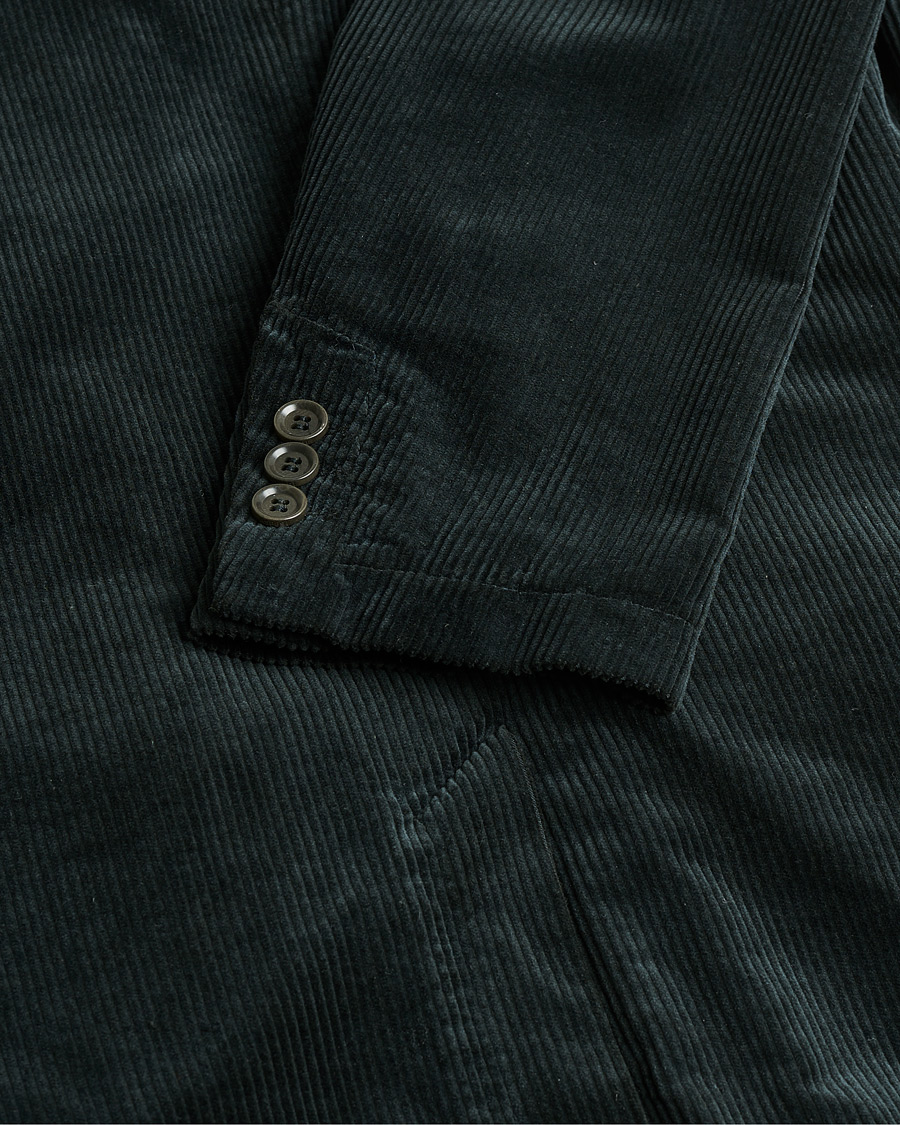 Homme | Pre-owned Blazers | Pre-owned | Aspesi Corduroy Blazer Emerald S