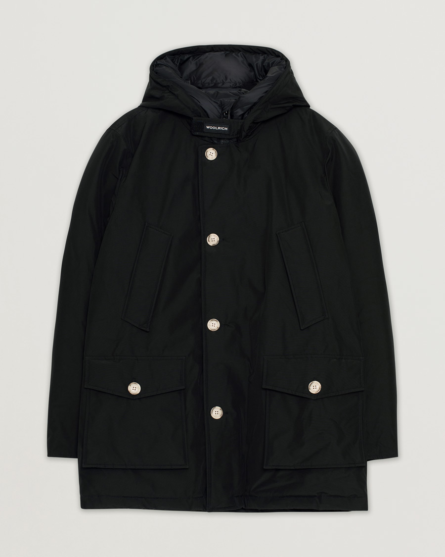 Heren | Woolrich Arctic Parka No Fur Black | Pre-owned | Woolrich Arctic Parka No Fur Black