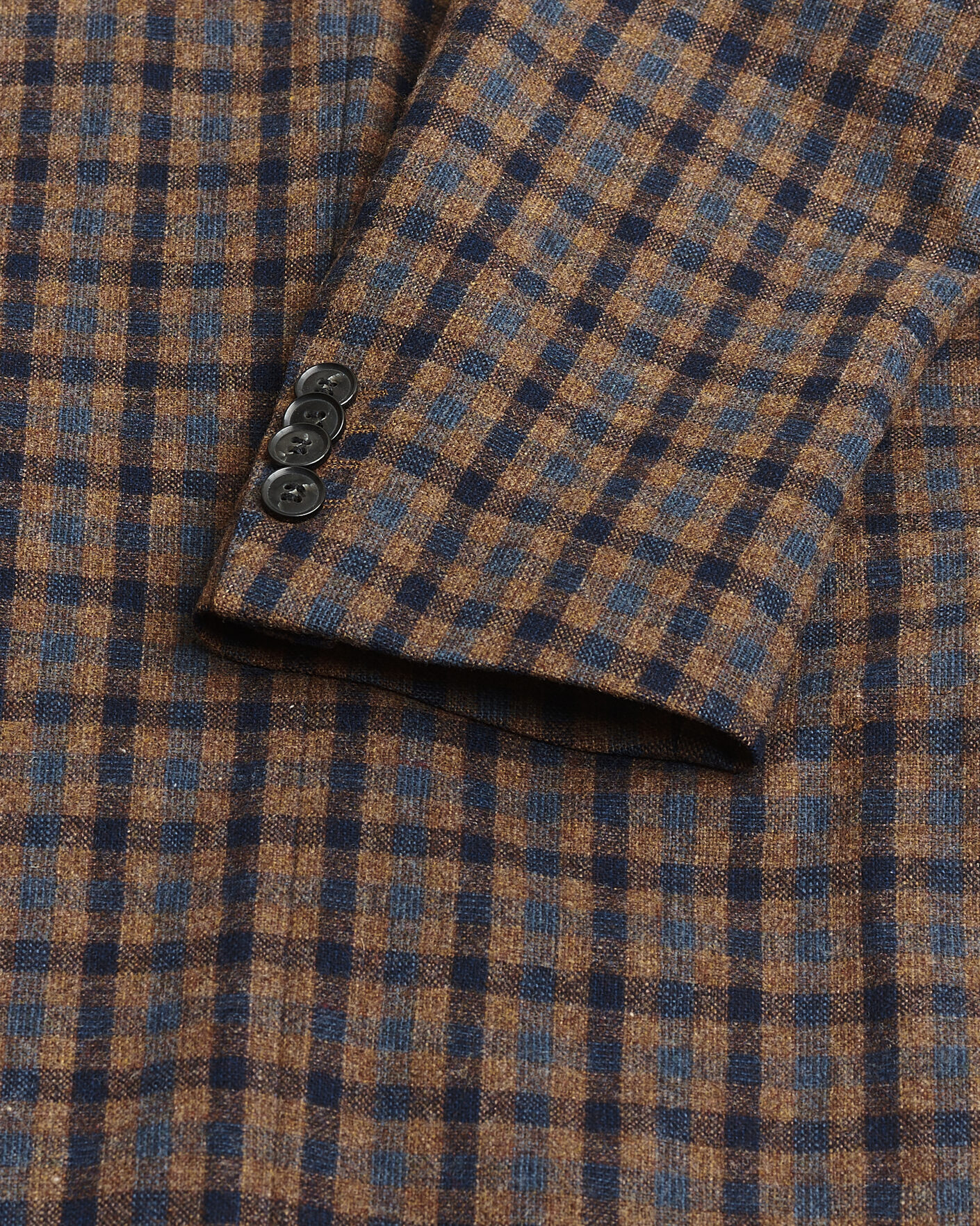 Homme | Pre-owned Blazers | Pre-owned | Oscar Jacobson Egel Checked Wool Blazer Brown 50