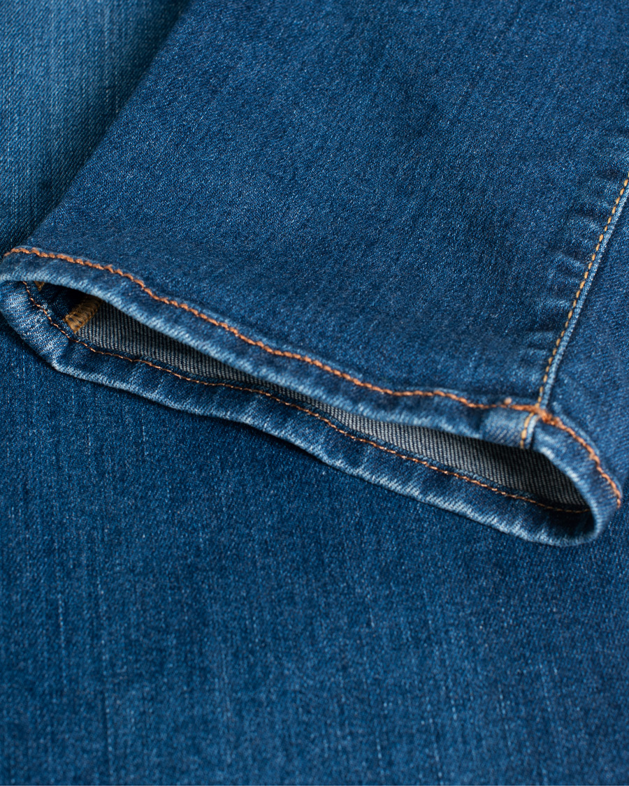 Heren | Jeans | Pre-owned | Jacob Cohën Nick Slim Fit Stretch Jeans Mid Blue