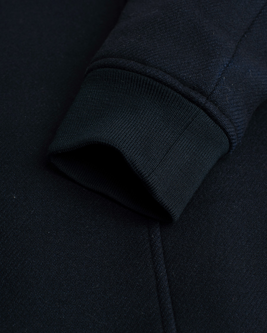 Heren | Jassen | Pre-owned | A.P.C. Ben Shearling Bomber Jacket Dark Navy