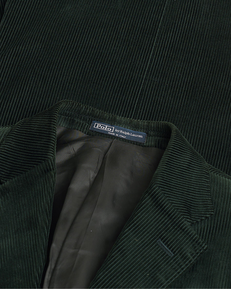 Homme | Pre-owned Blazers | Pre-owned | Polo Ralph Lauren Corduroy Green Blazer 48