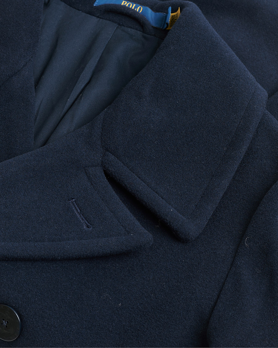 Heren | Pre-owned Jassen | Pre-owned | Polo Ralph Lauren Wool Peacoat Navy M