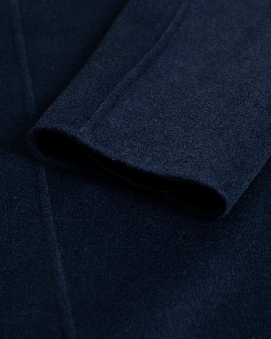 Heren | NN07 Franco Wool Coat Navy Blue | Pre-owned | NN07 Franco Wool Coat Navy Blue