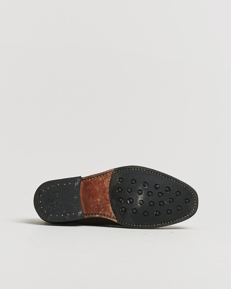 Homme | Pre-owned Chaussures cousues trépointe | Pre-owned | Myrqvist Äppelviken Oxford Dark Brown Suede UK6 - EU40