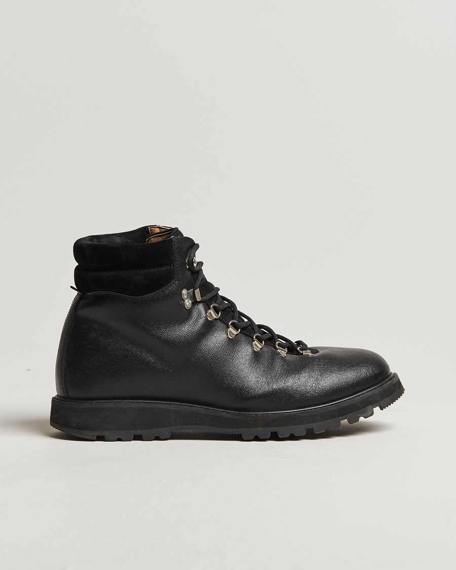 Heren | Myrqvist Duved II Laced Boot Black Grain Calf UK9 - EU43 | Pre-owned | Myrqvist Duved II Laced Boot Black Grain Calf UK9 - EU43