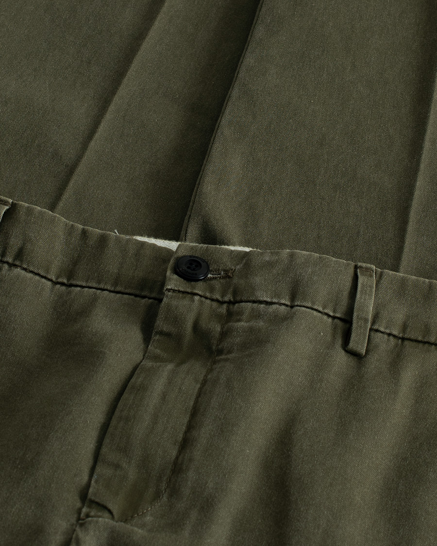 Homme | Pre-owned Pantalons | Pre-owned | Dondup Joe Cotton Chinos Olive Green