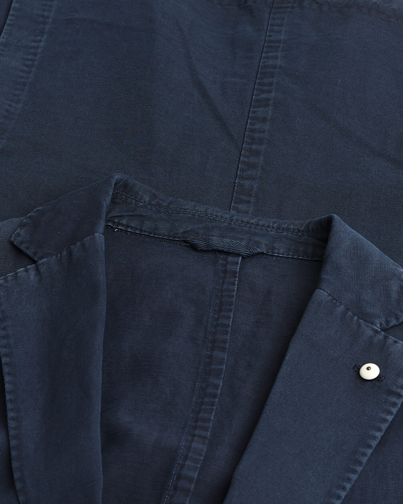 Homme | Pre-owned Blazers | Pre-owned | L.B.M. 1911 Jack Regular Fit Cotton & Linen Blazer Navy 52
