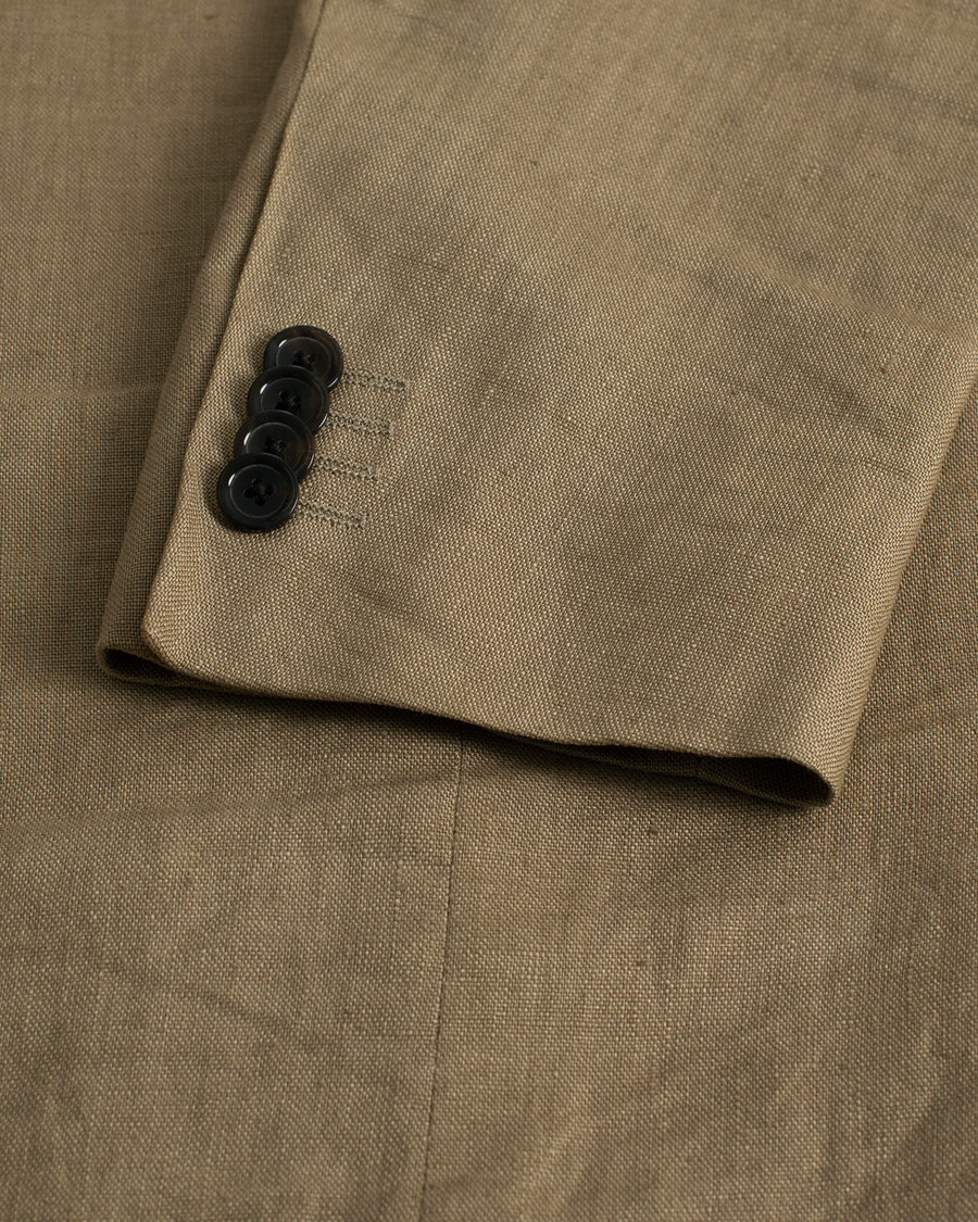 Homme | Blazers | Pre-owned | GANT Tailored fit Linen Blazer Beige 52