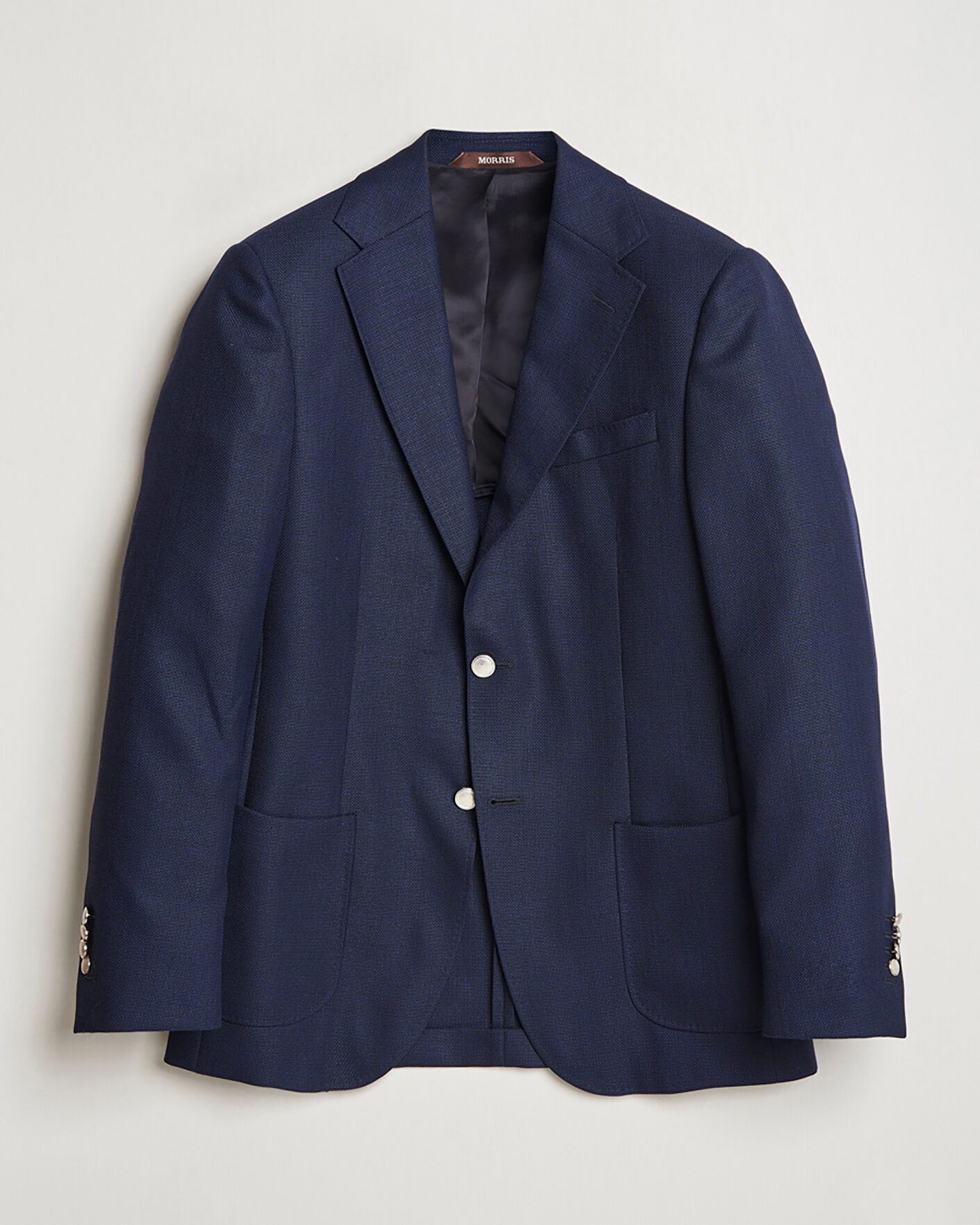 Heren | Pre-owned Blazers | Pre-owned | Morris Heritage Wool Hopsack Club Blazer Navy 52