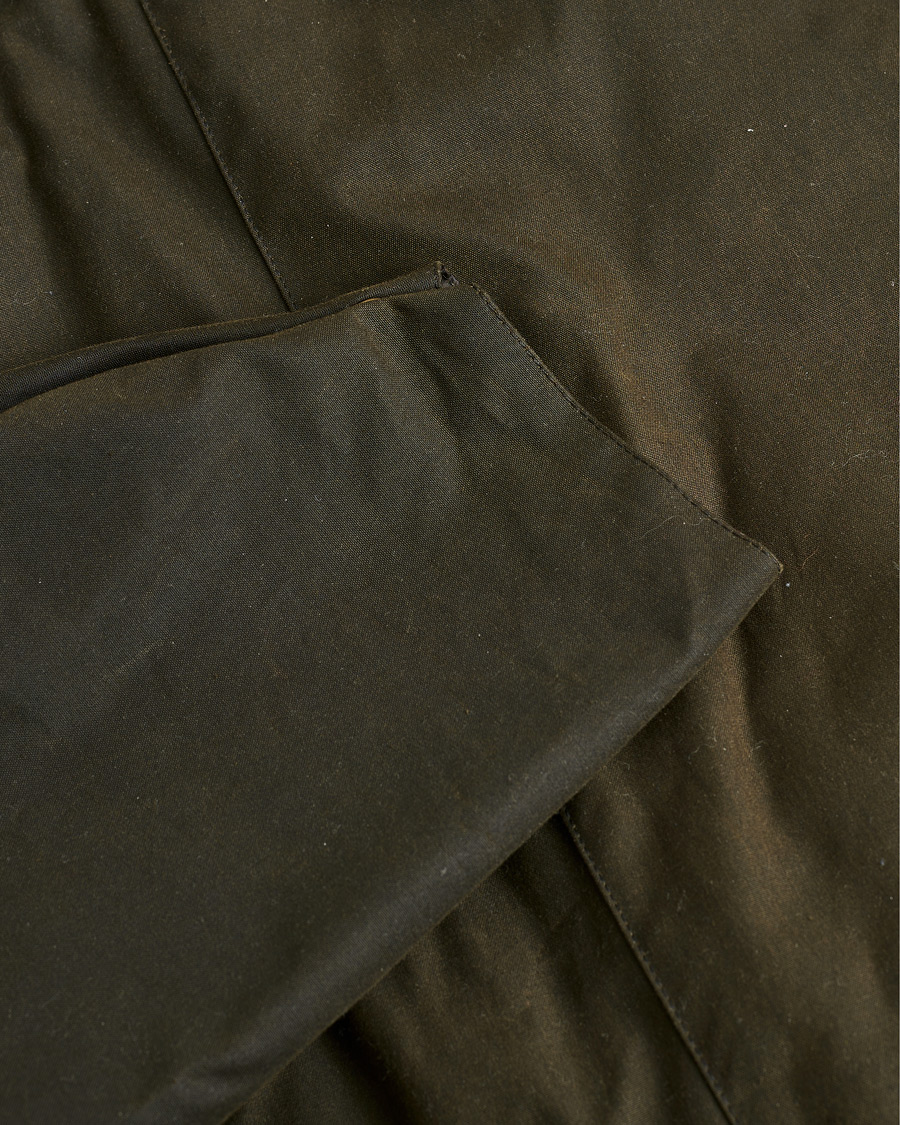 Heren | Pre-owned Jassen | Pre-owned | Barbour Heritage Bedale Wax Trench Coat Olive M