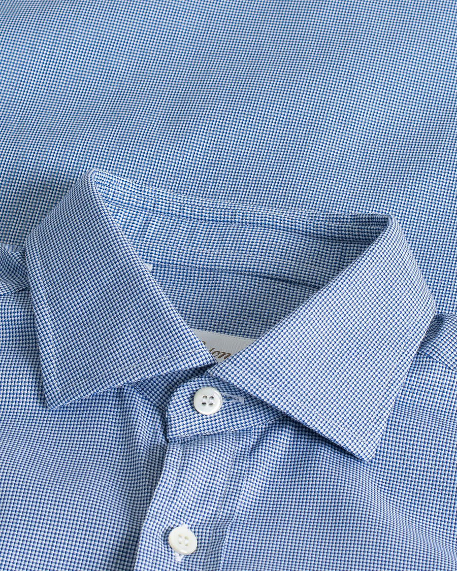 Homme | Chemises | Pre-owned | Brioni Slim Fit Micro Structure Dress Shirt Light Blue