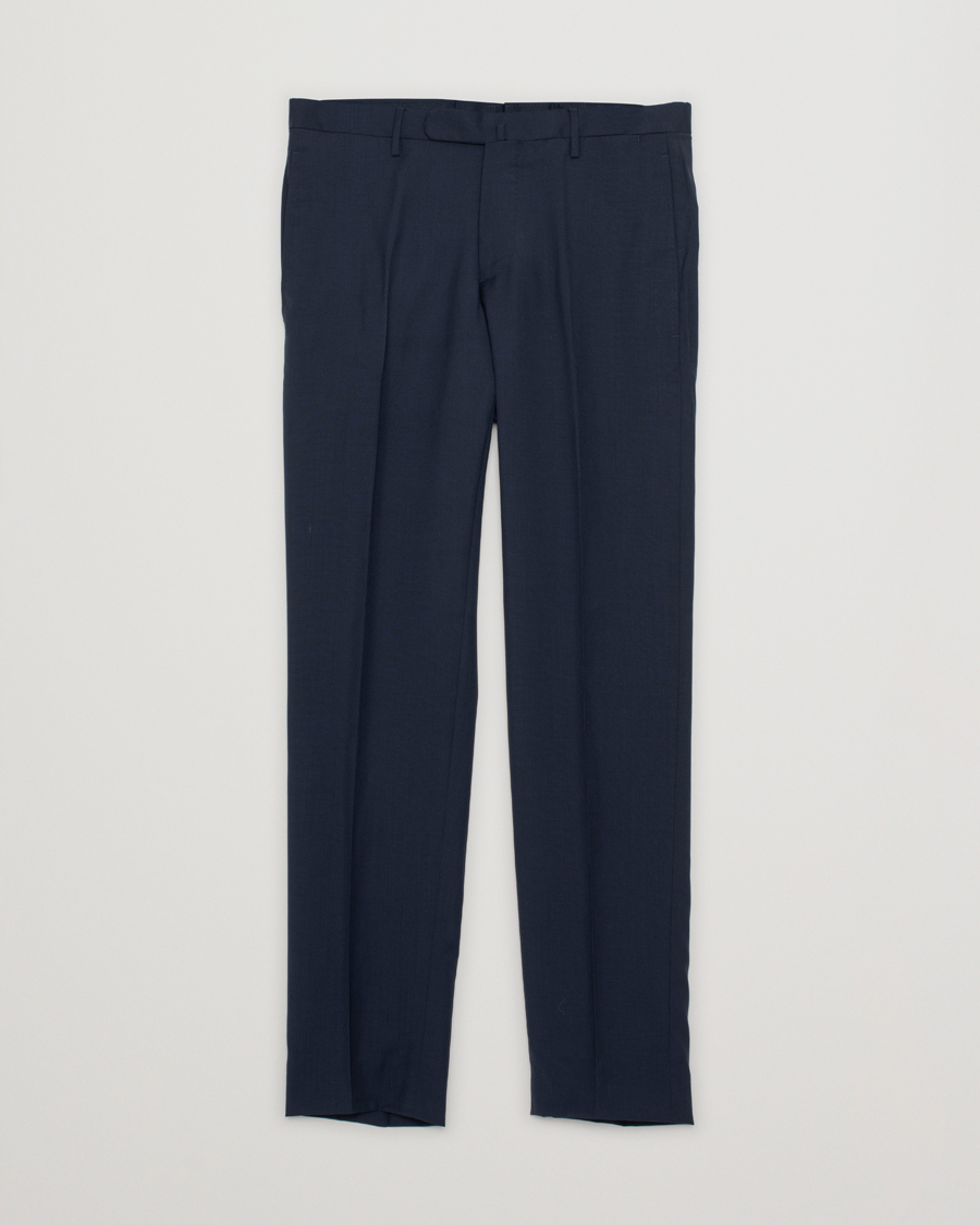Homme | Boglioli Wool Trousers Navy 46 | Pre-owned | Boglioli Wool Trousers Navy 46