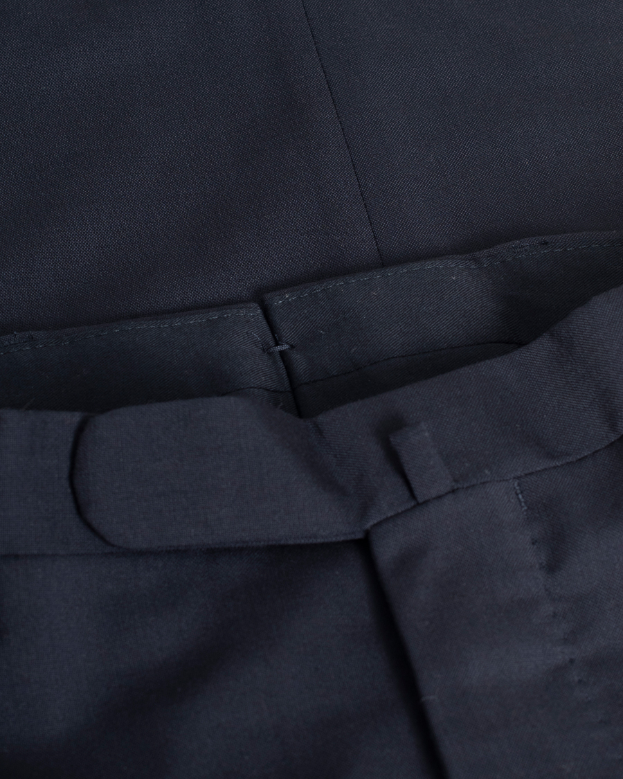 Homme | Boglioli Wool Trousers Navy 46 | Pre-owned | Boglioli Wool Trousers Navy 46
