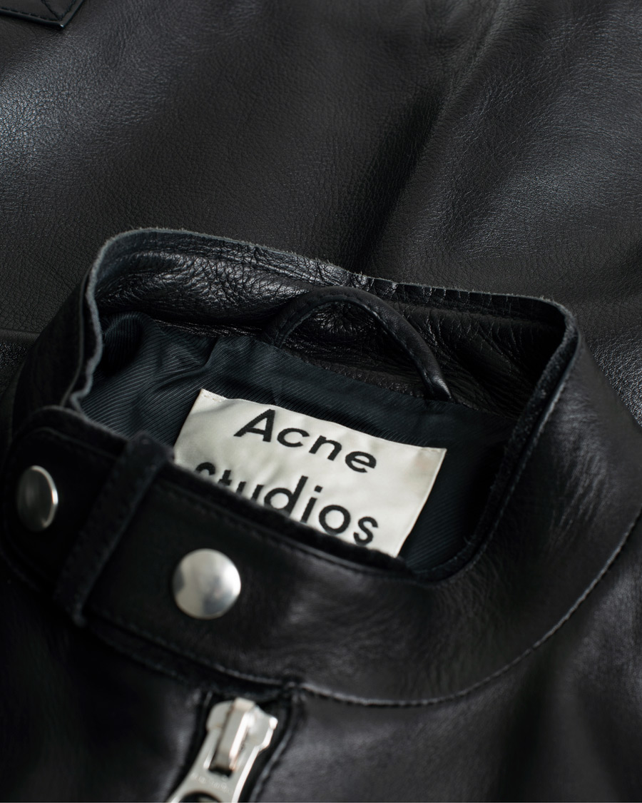 Heren | Jassen | Pre-owned | Acne Studios Biker Leather Jacket Black 46