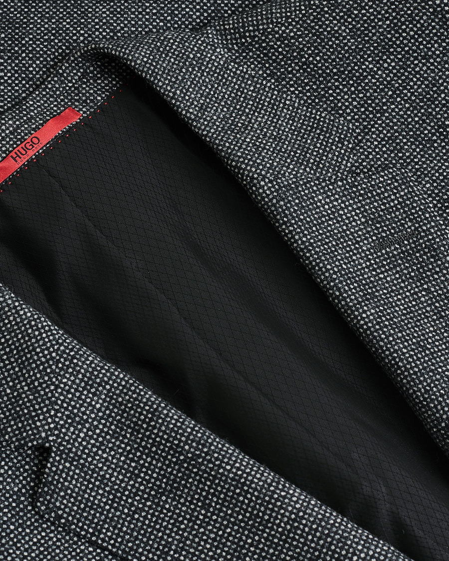 Homme | Pre-owned Blazers | Pre-owned | HUGO Flannel Wool Blazer Grey 54