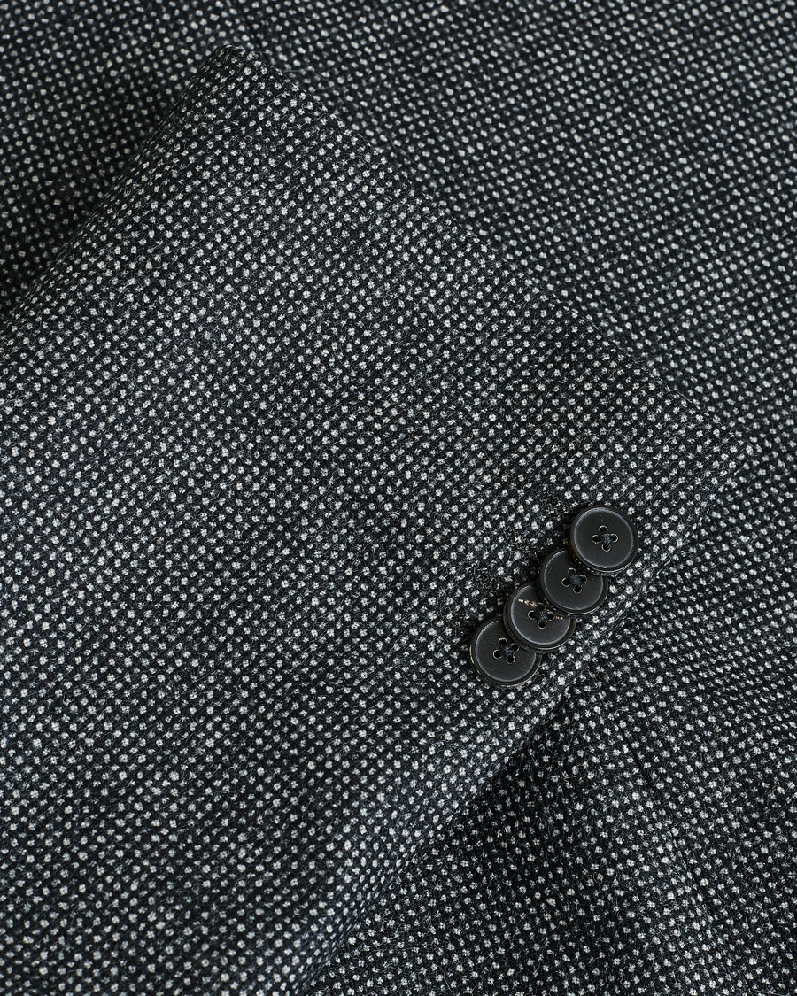 Homme | Pre-owned Blazers | Pre-owned | HUGO Flannel Wool Blazer Grey 54