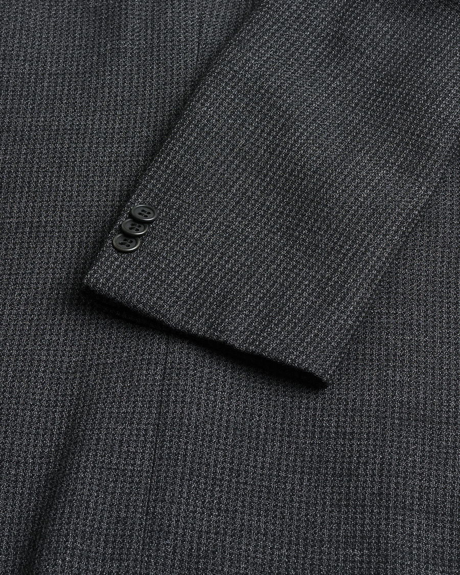 Heren | Pre-owned Blazers | Pre-owned | Armani Collezioni Vintage Wool Blazer Dark Grey 48