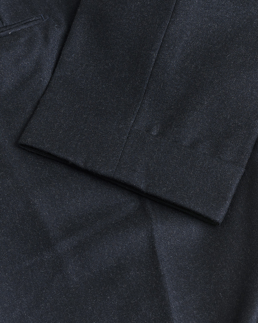 Heren | Pre-owned Broeken | Pre-owned | Incotex Slim Fit Flannel Trousers Navy 50