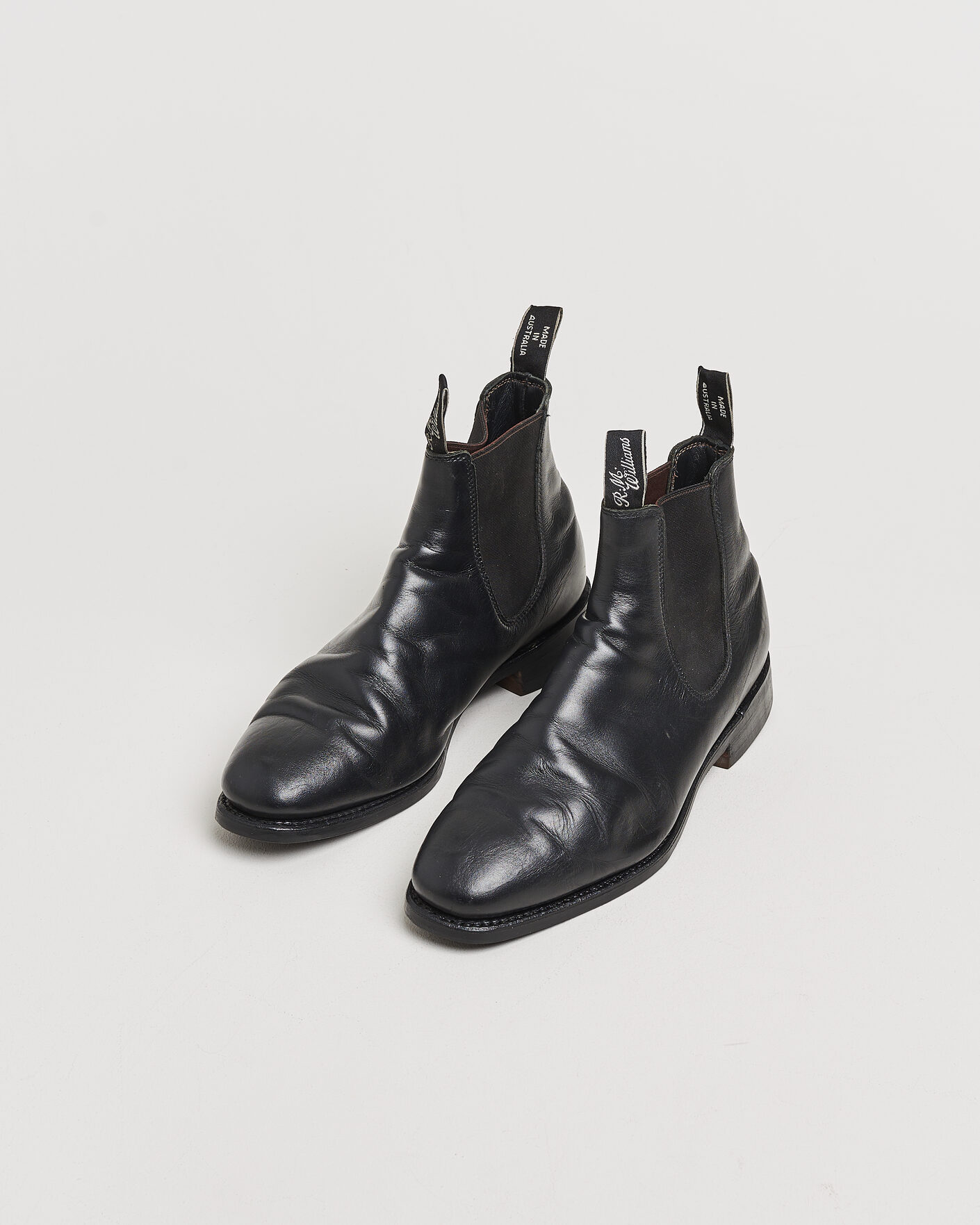 Homme | Pre-owned Chaussures cousues trépointe | Pre-owned | R.M.Williams Comfort Craftsman G Boot Yearling Black UK9 - EU43,5